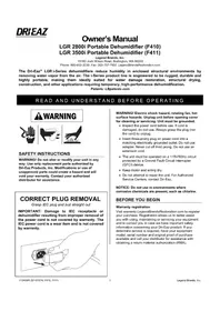 Notice Dri Eaz LGR 3500I Purificateur d'air