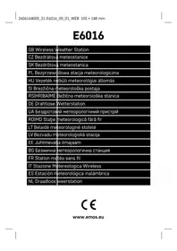 Notice Emos E6016 Station Météo