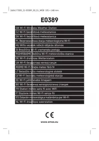 Notice Emos E0389 Station Météo