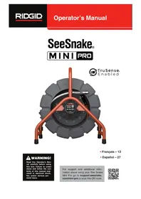 Notice RIDGID SEESNAKE MINI PRO Cámara de inspección
