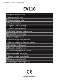 Notice Emos EV110 Váhy