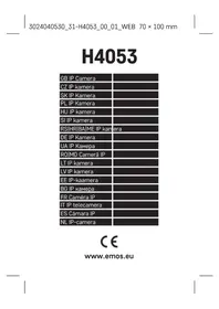 Notice Emos H4053 Surveillance Camera