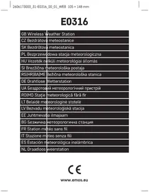 Notice Emos E0316 Station Météo