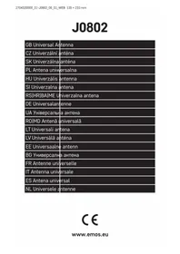 Notice Emos J0802 Antenne TV