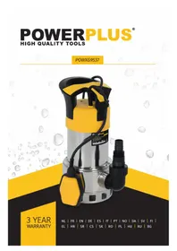 Notice PowerPlus POWXG9537 Pump