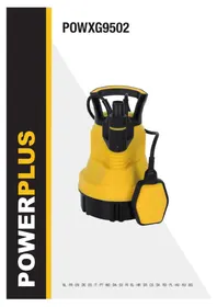 Notice PowerPlus POWXG9502 Pump