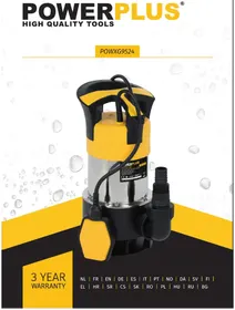 Notice PowerPlus POWXG9524 Pump