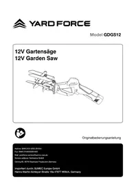 Notice YARDFORCE GDGS12 Säge