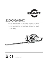 Notice Cramer 82HD Nůžky na živé ploty