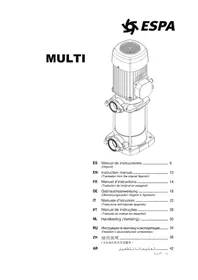 Notice ESPA MULTI 55N Pompe