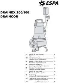 Notice ESPA DRAINEX 300 Pompe
