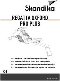 Notice Skandika REGATTA OXFORD PRO PLUS Rameur