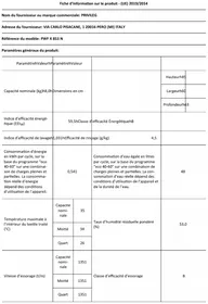 Notice PRIVILEG PWF X 853 N Machine à laver