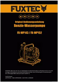 Notice Fuxtec FXWP143 Pompa