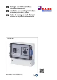 Notice Maico EAT 6 G1 Thermostat