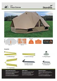 Notice Skandika FREYA CANVAS Tente