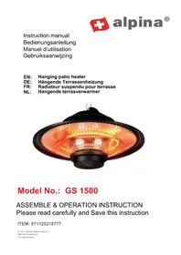 Notice ALPINA GS 1500 Verwarming