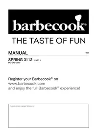 Notice BARBECOOK SPRING 3112 Grill