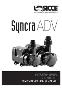 Notice Sicce SYNCRA ADV 10.0 Pompe