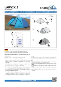 Notice Skandika LARVIK 3 Tente