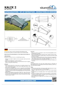 Notice Skandika KALIX 2 Tente