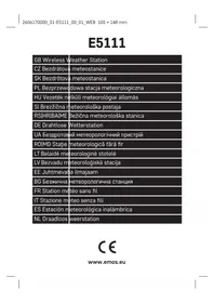 Notice Emos E5111 Station Météo