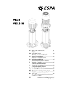 Notice ESPA VE 121N Pompe