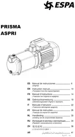 Notice ESPA PRISMA 45 N Pompe