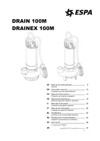 Notice ESPA DRAIN 100M Pompe