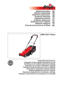 Notice Grizzly ERM 16373 Tondeuse à gazon