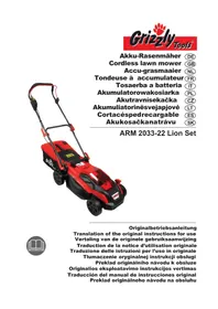 Notice Grizzly ARM 203322 LION SET Tondeuse à gazon