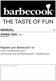 Notice BARBECOOK SPRING 3002 Grill