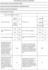 Notice PRIVILEG PWWT X 86G4 DE N Sèche-linge