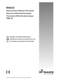 Notice Maico THD 10 Thermostat