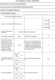 Notice PRIVILEG PWT L50300 DEN Machine à laver