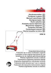 Notice Grizzly HRM38 Tondeuse à gazon