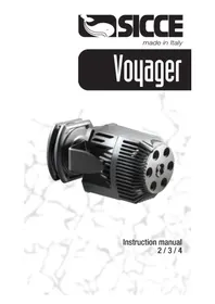 Notice Sicce VOYAGER 4 Pompe