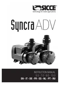 Notice Sicce SYNCRA ADV 5.5 Pompe