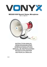 Notice Vonyx MEG050 Mégaphone