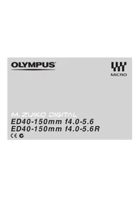 Notice OLYMPUS ED 40150MM F4.05.6 R Objectif