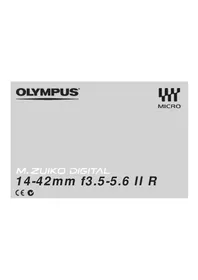 Notice OLYMPUS ED 1442MM F3.55.6 II R Objectif