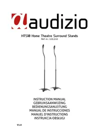 Notice Audizio HTS10 Support des enceintes