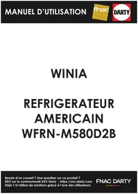 Notice WINIA WFRNM580D2B Réfrigérateur