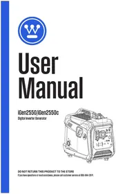 Notice WESTINGHOUSE IGEN2550 Generator