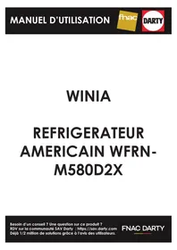 Notice WINIA WFRNM580D2X Réfrigérateur