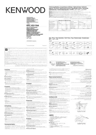 Notice KENWOOD KFCXS1704 Haut-parleurs