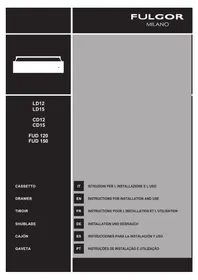 Notice Fulgor Milano FUD 150 MBK Forno embutido