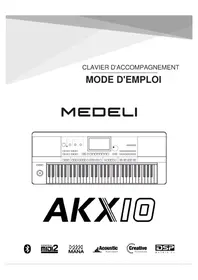 Notice Medeli AKX10 Clavier