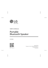 Notice LG XBOOM GO XG9QBK Enceinte bluetooth