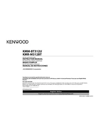 Notice KENWOOD KMMBT312U Receptor de audio y vídeo